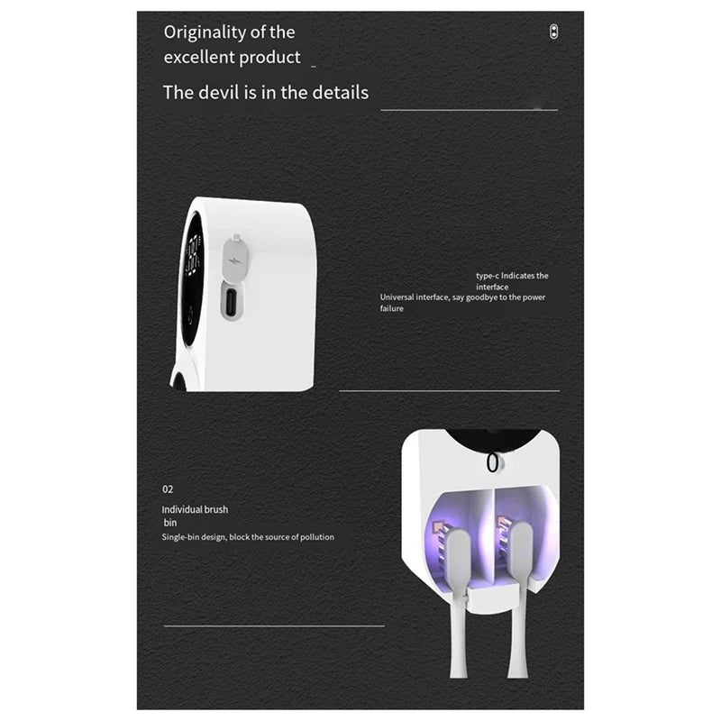 Toothbrush Sterilizer 🪥 - Toothbrush Sanitizers - / OkTok Shop